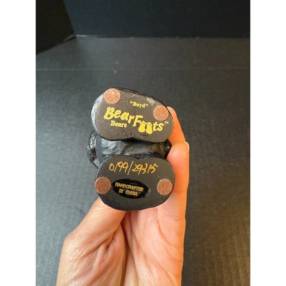 Bearfoots Bears Black Bear Figurine "Boyd" Jeff Fleming Collectible Numbered - Picture 7 of 10